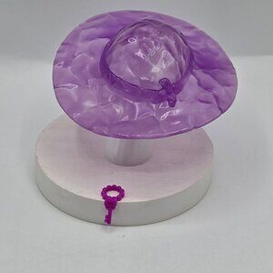 Monster High Doll Abbey Bominable Purple Beach Hat & Key Charm Bracelet